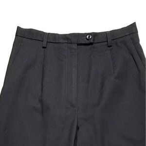 Vintage Pendleton Virgin Wool Black Dress Pants Trousers Women's Size 4 VTG